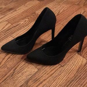 Black Snakeskin Heels